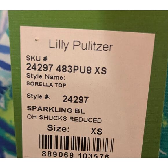 NEW w/ Tag LILLY PULITZER 100% Pima Cotton Long Sleeve Sorella Top SIZE XS - Picture 5 of 5